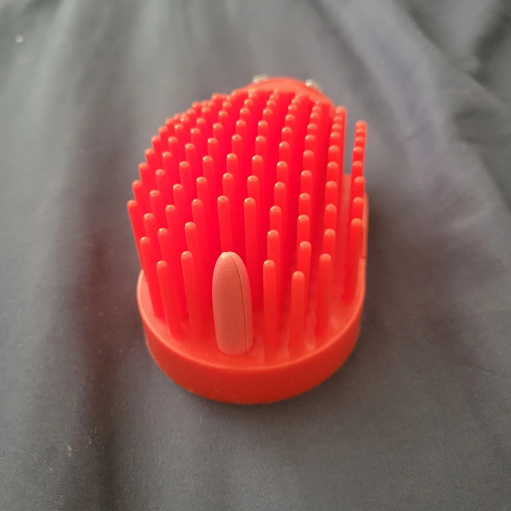 Vintage Hedgehog Porcupine Desk Pal Pencil Sharpener Note Holder Caddy RARE! Red
